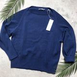 VINCE Boat-Neck Pullover Cashmere Sweater - Small
