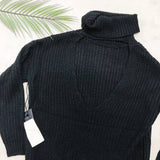 Open Back Turtleneck - Small