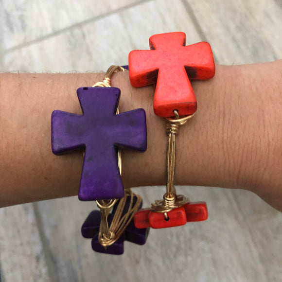 Cross Wire Bangles