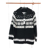 Topshop Fair Isle Cardigan ZIP Sweater NWT 8