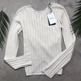 THEORY Pointelle Pullover - Small