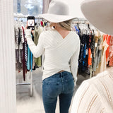 THEORY Pointelle Pullover - Small