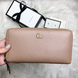 GUCCI Leather Zip Around Wallet