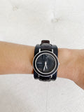 FOSSIL Black Leather Watch