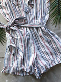 American Eagle Striped Romper - M