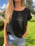 Black Short Sleeve - M