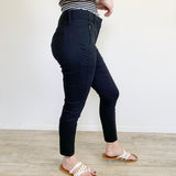 LOFT Ann Taylor Marisa Skinny Ankle Black Pants Size 8