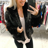 Faux Fur Jacket - Small