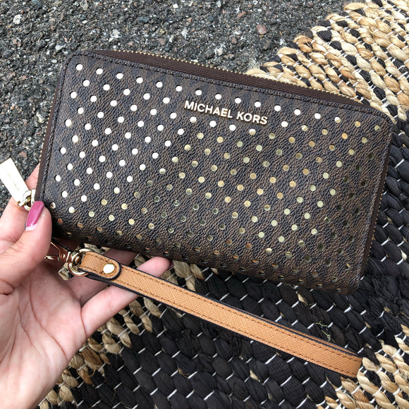 Michael Kors Shimmer Wristlet Wallet