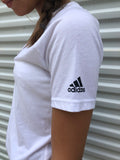 White adidas Tee-S