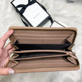 GUCCI Leather Zip Around Wallet