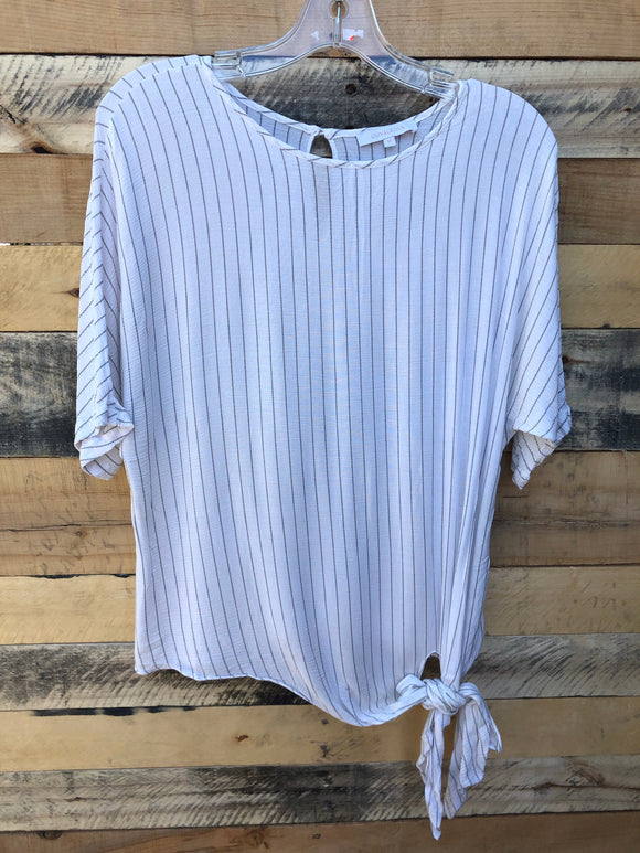 Stripes and Ties Top - Medium