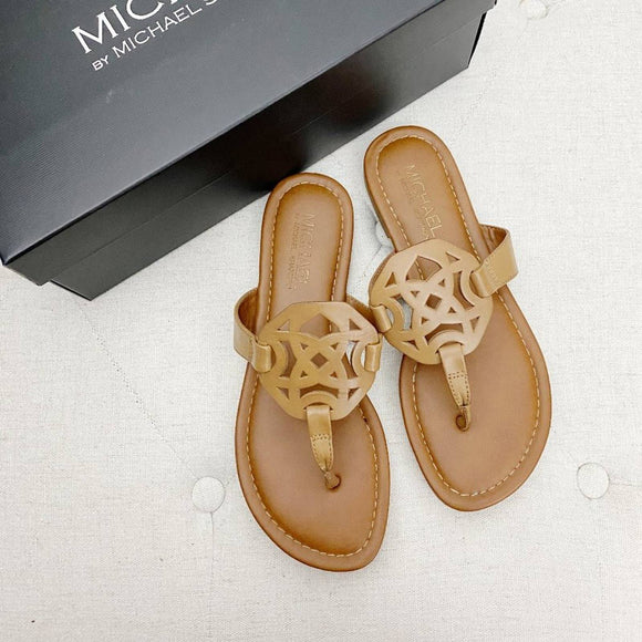 MICHAEL by Michael Shannon Ariana Tan Leather Sandals size 6